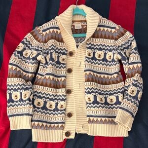 Gymboree Cream and Blue winter Sweater